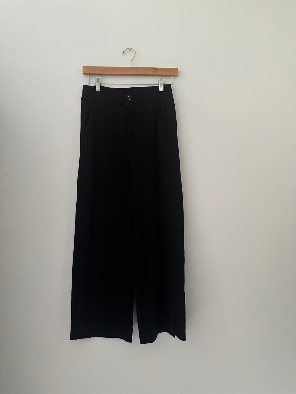 Wide Leg Women's Pants - Black